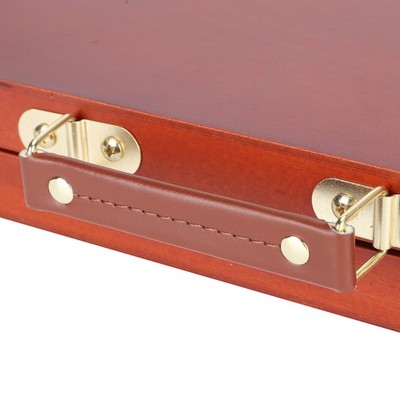 Retro Wooden Painting Tool Storage Box Portable Drawing Oil Painting Case Ac SET