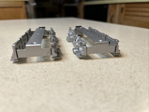 2 American Flyer Gilbert S Gauge 6 Wheel Diesel Silver Truck Frames W Couplers - Afbeelding 7 van 24