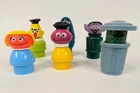 Vintage Fisher Price 1970s Little People Sesame Street Lot
