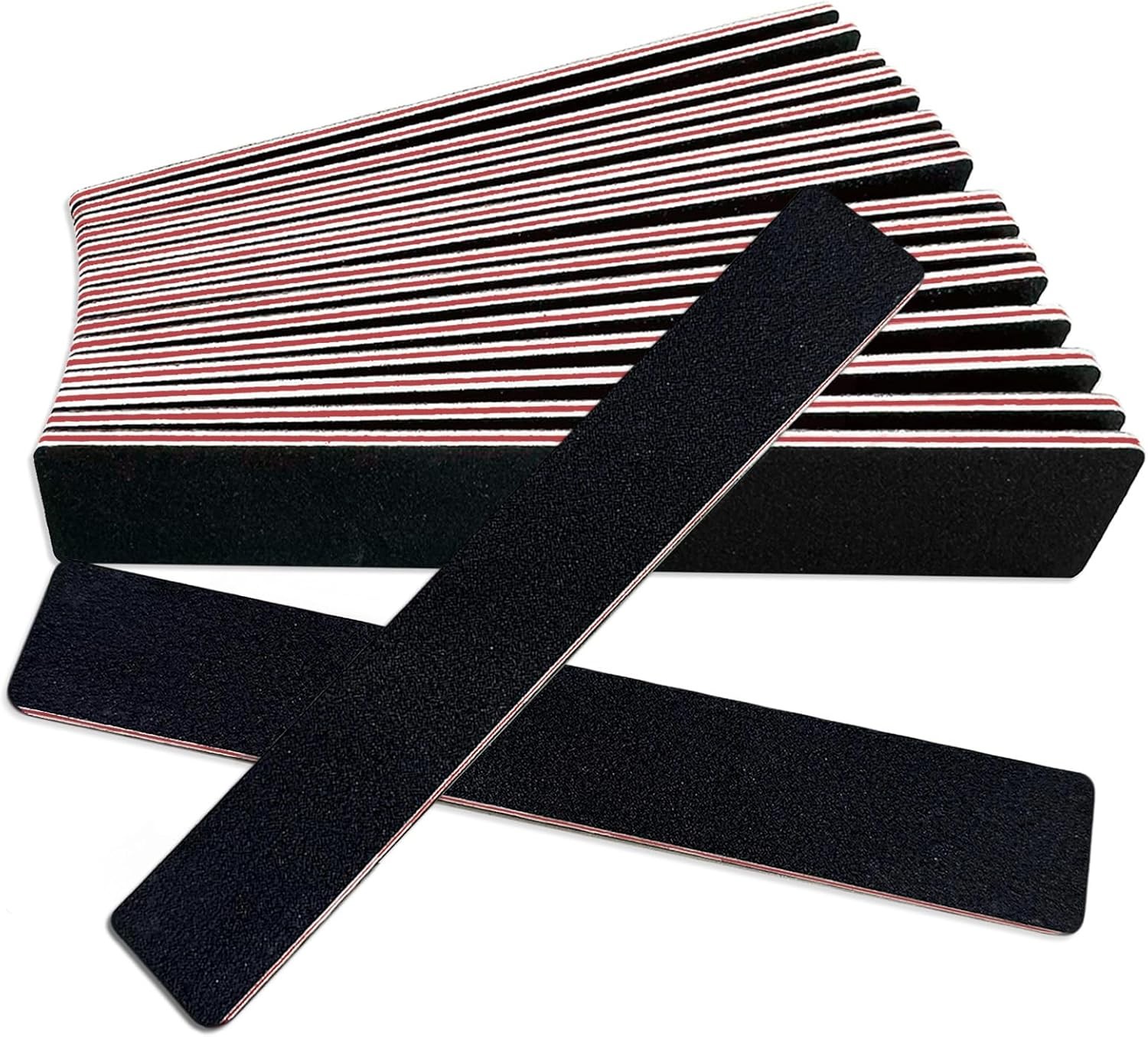 (12 Pack), Emery Board Nail File  100/180 Grit Double