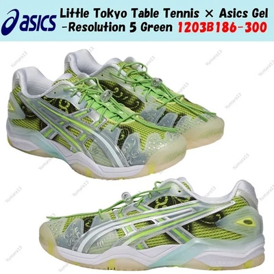 Little Tokyo Table Tennis × Asics Gel-Resolution 5 Green 1203B186-300 Homme T... - Photo 1/4