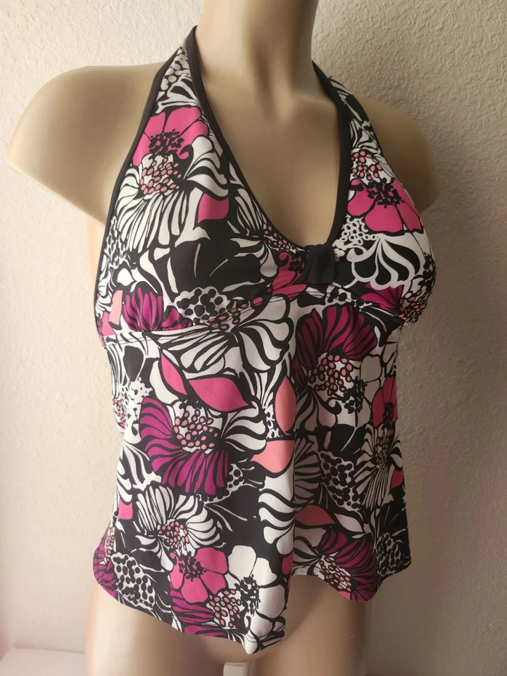 Tankin Topi Jantzen Haulter Talla 12 Multicolor Floral Foto 3 de 4