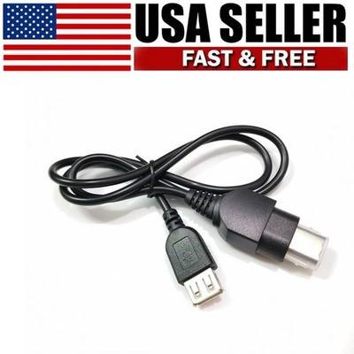 2.3ft USB Female to Xbox Controller Adapter Cable Plug & Play Converter