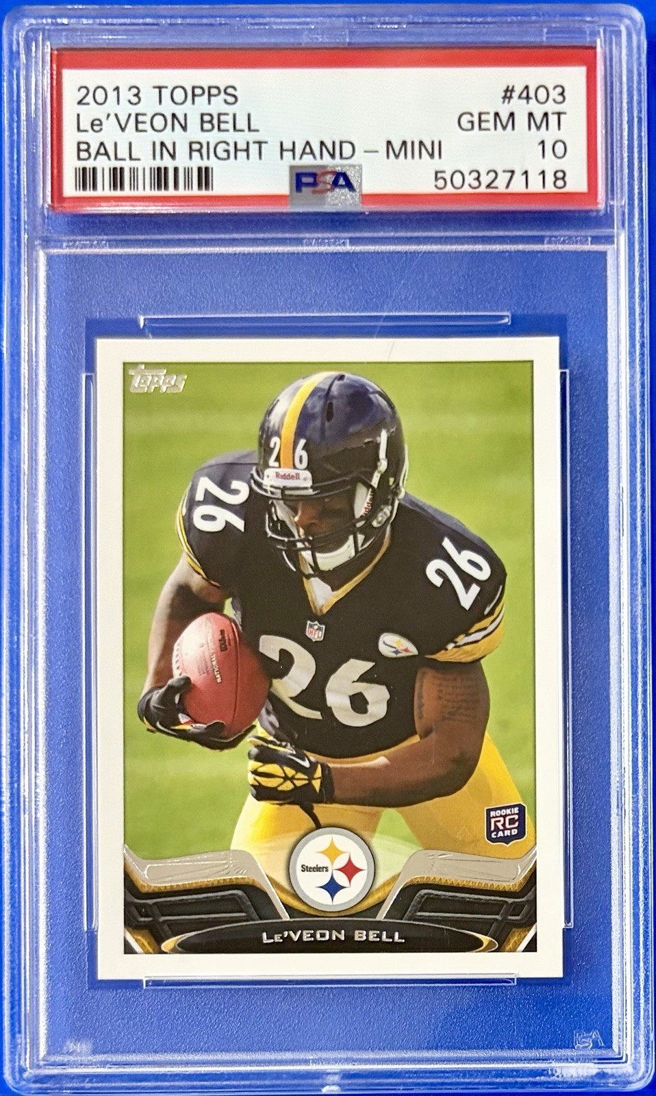 Le'Veon Bell Topps #403 Ball in Right Hand-Mini