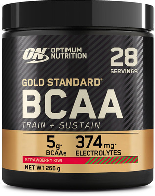 Optimum Nutrition Gold Standard BCAA Train + Sustain, 266 g Dose, Strawberry & K