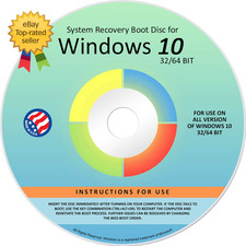 Reinstall DVD for Windows 10 All Versions 32/64 Bit Recover Restore Repair Boot