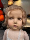 LENCI Turin old DOLL 1930 DOLL vintage 55 cm signed signed