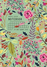 Graph Paper Notebook 1/4 Inch Squares: A5 Medium Composition Book Quad Ruled for