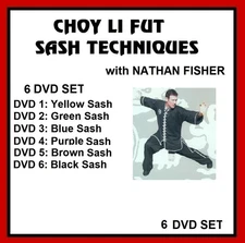 Choy Li Fut Kung Fu Black Belt Training 6 DVDs  White Dragon Doc Fai Wong lay CL