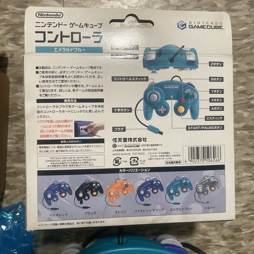 Mando Nintendo GameCube - Completo En Caja - Azul Esmeralda - Probado VENDEDOR DE EE. UU. - Imagen 4 de 5
