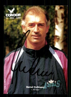 Bernd Cullmann Condor Advertising Card 1 FC Cologne Original Signed + A 259625