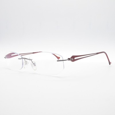Stepper Brille STS-70201 Unisex Silber F023 Randlos Metall Brille Brillengestell