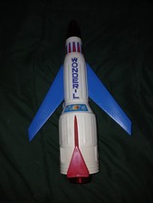 EARLY 1960s WONDER-L ROCKET MADE IN JAPAN BATTERY OP. WORKS! NICE SHAPE!