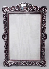 Alexander Clark Frame Antique Edwardian Classical English Sterling Silver 1899