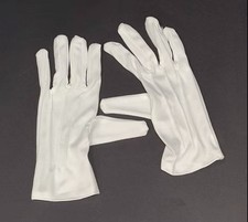 White Lightweight Cotton Gloves