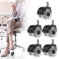 5 StüCk BüRostuhlrollen Hartbodenrollen Stuhlrollen FüR BüRostuhl 11Mm × 22Mm