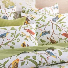 Duvet Cover Set King Size Pastoral Style 3 Piece Branches Birds Floral Print ...