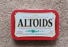 Altoids Tins Peppermint Embossed 2008 1.76 oz EMPTY