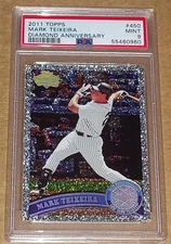 2011 TOPPS MARK TEIXEIRA DIAMOND ANNIVERSARY #450 PSA 9 POP 1!! ONLY 2 HIGHER