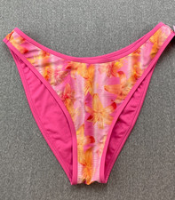 Wild Fable Low Front Extra Cheeky Bikini Swimsuit Bottoms Women XL 16 Pink