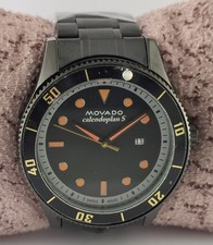 Pre-Owned Rotating Bezel Black Dial 'Date' Steel Band Men Watch "Stay Stylish"