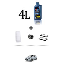 Hoffcar Wartungsset 3 Filter Und 4L ÖL FüR Mazda 2 (De) 1.3 63KW Ab 2007