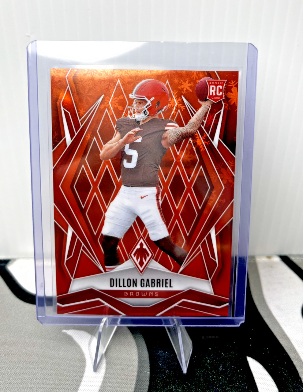 2025 Panini Phoenix Dillon Gabriel BROWNS#175 Orange Winter COLOR MATCH /99 (RC)