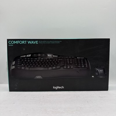 Logitech MK550 Comfort Wave K350 Wireless Keyboard M510 Mouse Combo w/USB