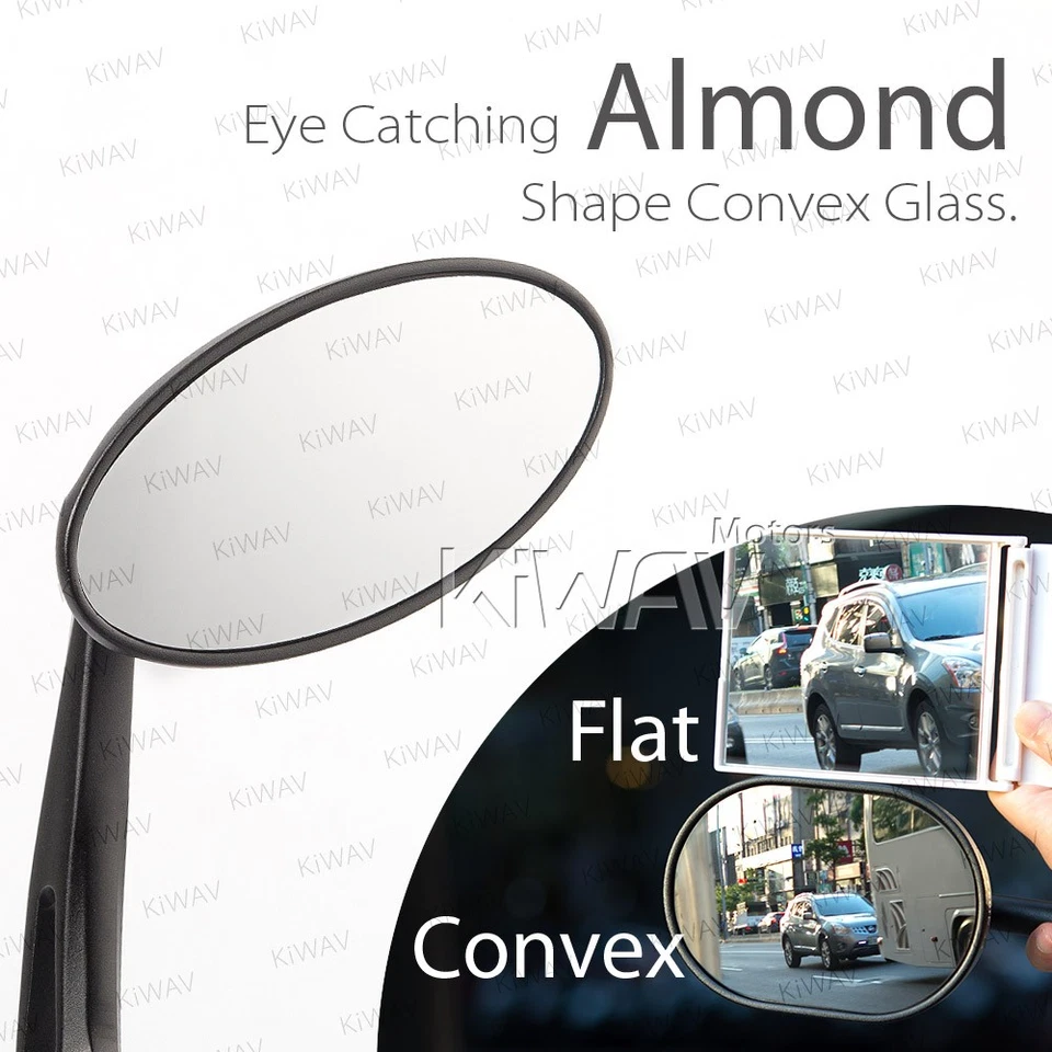 Espejos retrovisores de extremo de barra negros ultra ovalados 12 mm atornillados para BMW F 800 R HP4 S 1000 R Foto 4 de 4