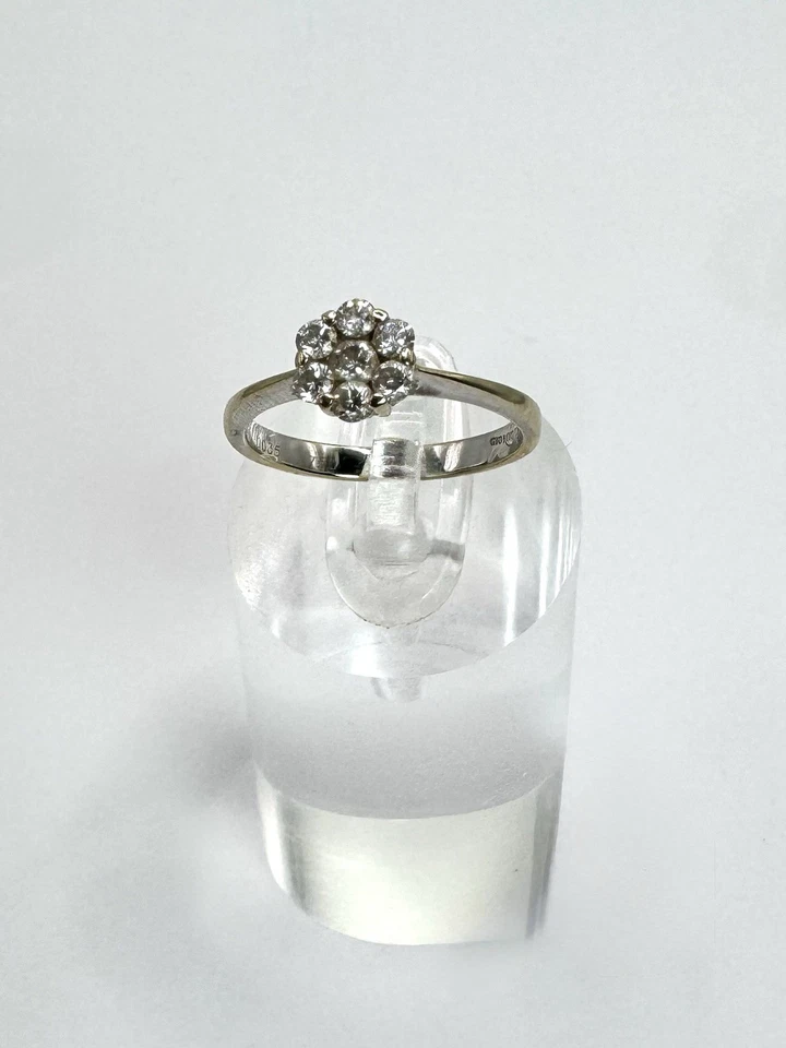 Anello Diamanti Oro Bianco 18 Kt Giorgio Visconti - Immagine 2 di 4