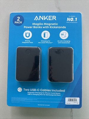 Anker MagGo Magnetic Power Bank 5000 Mah Charging for IPhone With USB-C Charge 