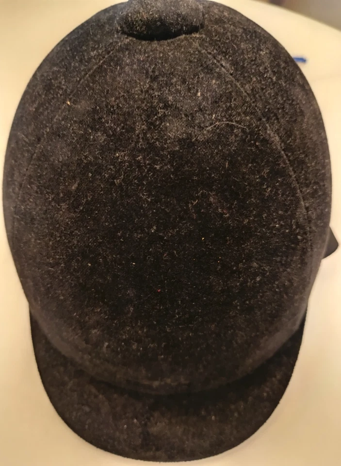 Reithelm 140 Samt Erwachsene Kinder Decatlon Schwarz Gr. 54 Gebraucht wie NEU