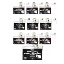 1000 BCW First Day Cover Sleeves #6 Envelope Protectors Acid-Free FDC Holder