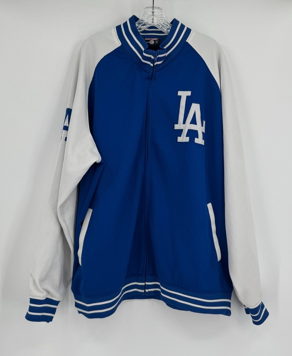 Los Angeles Dodgers MLB Stitches Mens Blue Full Zip Varsity Jacket