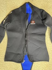 Action Plus Neoprene Mens XXL Long Sleeve Dive Wetsuit Black Front Zip