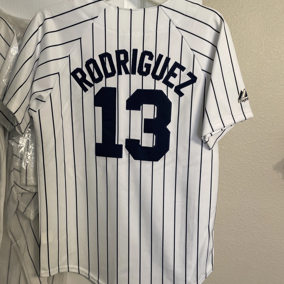 New York Yankees 13 Alex Rodriguez Baseball Jersey Majestic Kids Youth Size Smal - Image 2 of 4