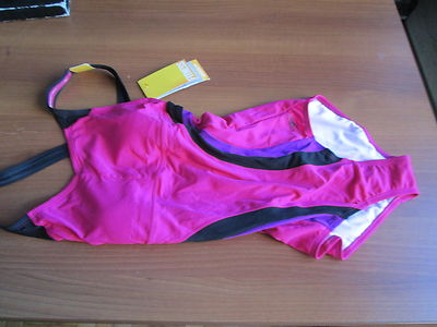 NWT $82 Speedo Flow Active One Piece Fitness Soft Cups Bathing Suit  Size: 6 