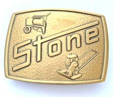 Vintage Stone Belt Buckle E2 