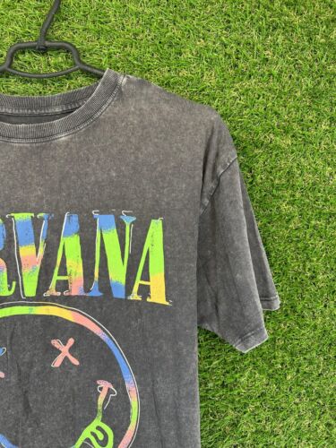 NIRVANA 2023 WOMEN CASUAL T-SHIRT TEE JERSEY OFFICIAL PRODUCT ORIGINAL SIZE UK10 - 第 4/10 張圖片