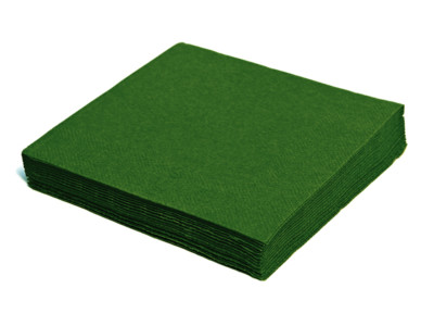 250 Servietten  33x33 cm 1/4 Falz 3 lagig dunkelgrün grün waldgrün (33143-27)