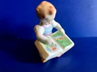 HEREND PORCELAIN HANDPAINTED READING GIRL "GREAT LESSON" FIGURINE  5838