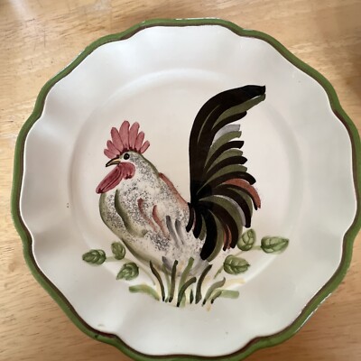 Vintage 1970's Rooster Plates Made In Italy | eBay