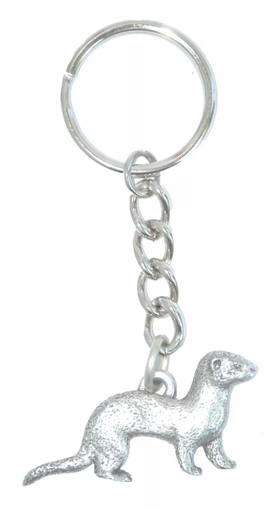 Ferret Keychain Pewter eBay