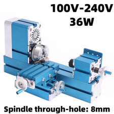 36W DIY Electric Mini Lathe Machine Metal Hobby Teaching Tools Woodworking New