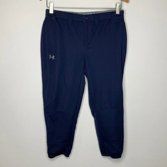 Under Armour navy blue fitted softball pants size small eBay