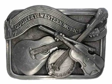 Belt Buckle 1984 Country Western Music Bergamot Brass Works