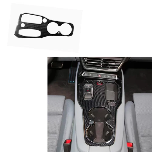 1X Pegatina de palanca de cambios de fibra de carbono real / Cubierta para Audi RS e-tron GT 23+ - Imagen 1 de 3