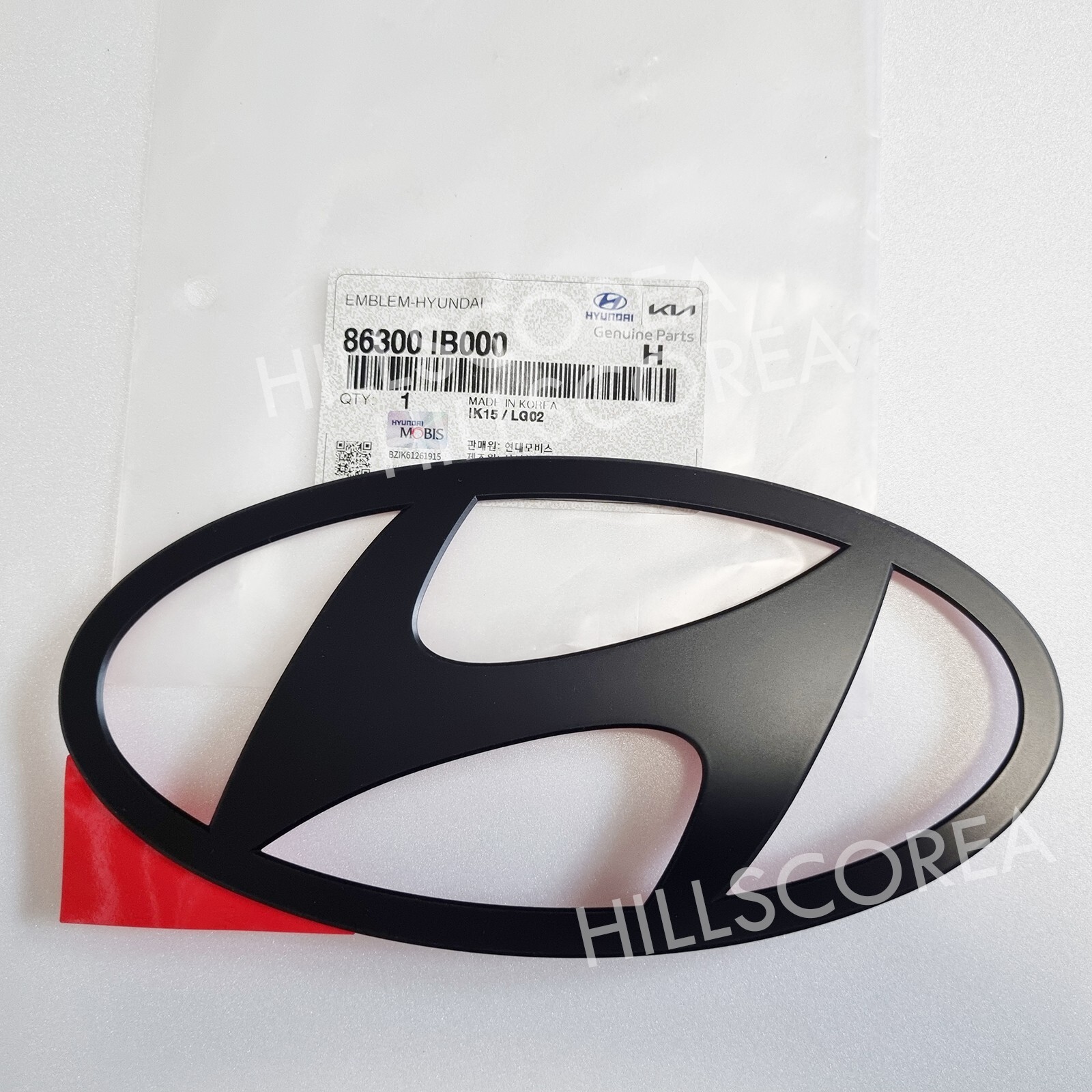 Front Hood Black H Logo Symbol Emblem Badge for 2024 ELANTRA N