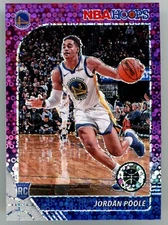 2019-20 Panini Hoops Premium Stock Jordan Poole #223 Prizm Fast Break Disco RC
