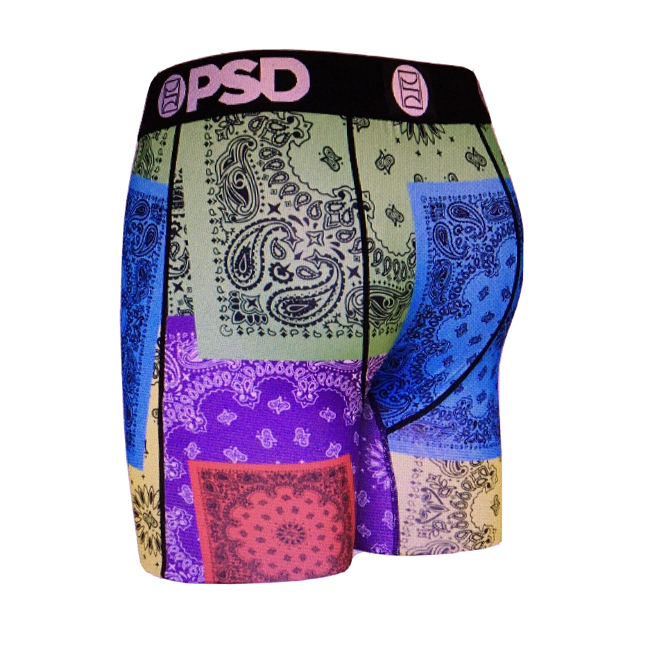 PSD NEON PATCHWORK Wear Your Life Underwear Boxer Briefs Men's Size M